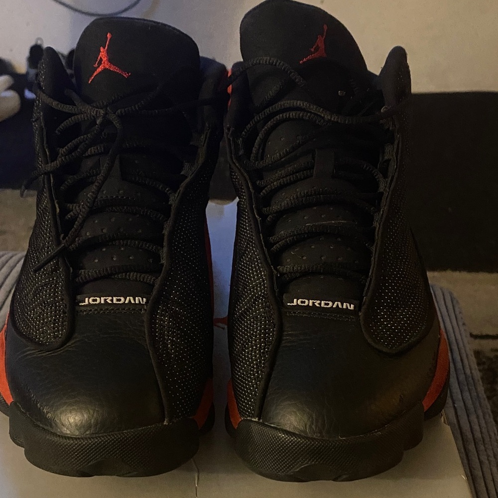 Jordan Athletic Shoes Black and Red